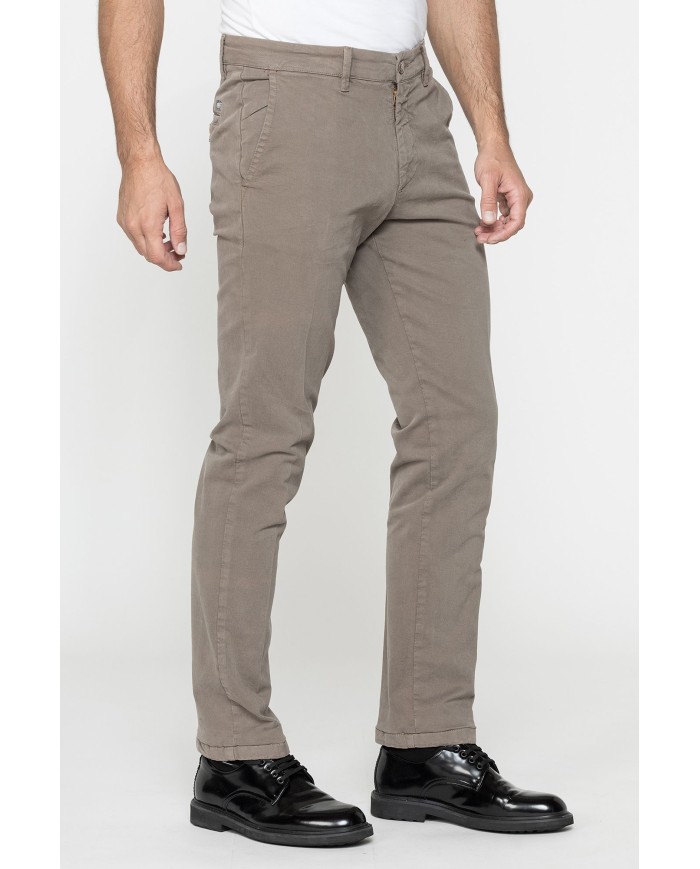 PANTALONE CHINO MOD. 624 IN GABARDINA STRETCH PESANTE