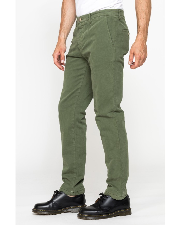 PANTALONE CHINO MOD. 624 IN GABARDINA STRETCH PESANTE