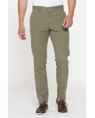PANTALONE CHINO MOD. 624 IN TESSUTO LINO E COTONE
