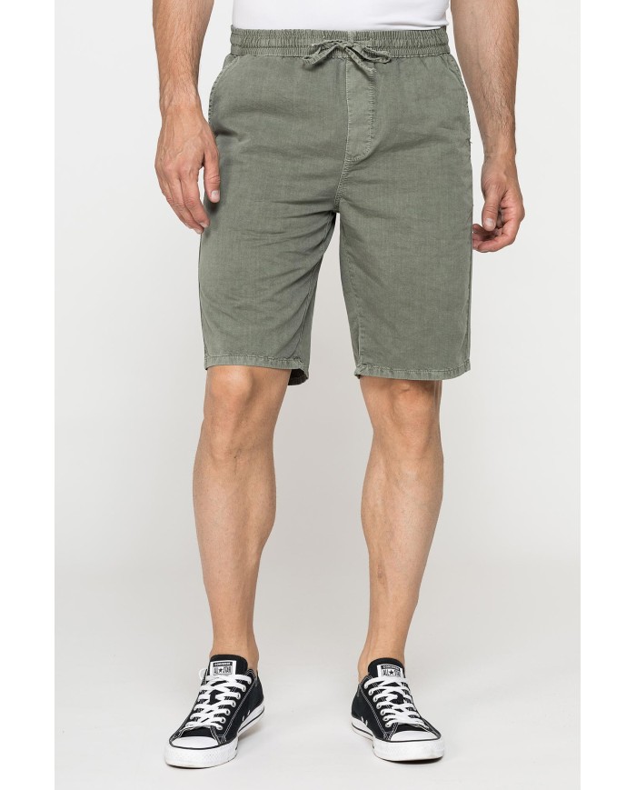 BERMUDA CON COULISSE MOD. 629 IN GABARDINA LEGGERA