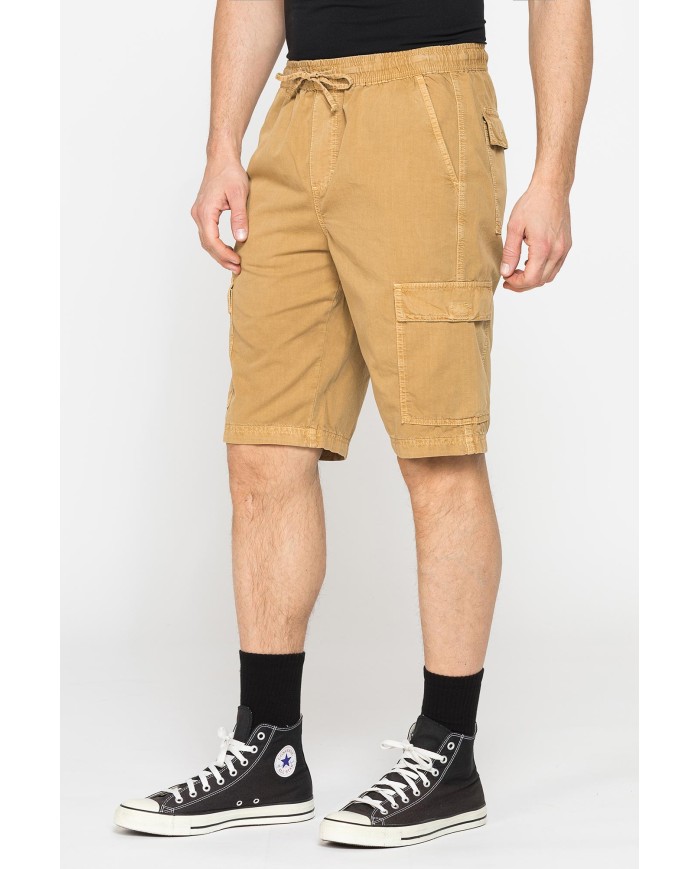 BERMUDA CON TASCONI IN GABARDINA LEGGERA 7 oz.