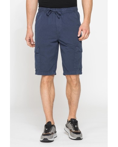 BERMUDA CON TASCONI IN GABARDINA LEGGERA 7 oz.