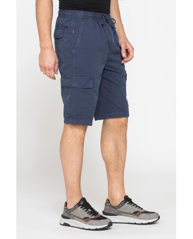 BERMUDA CON TASCONI IN GABARDINA LEGGERA 7 oz.