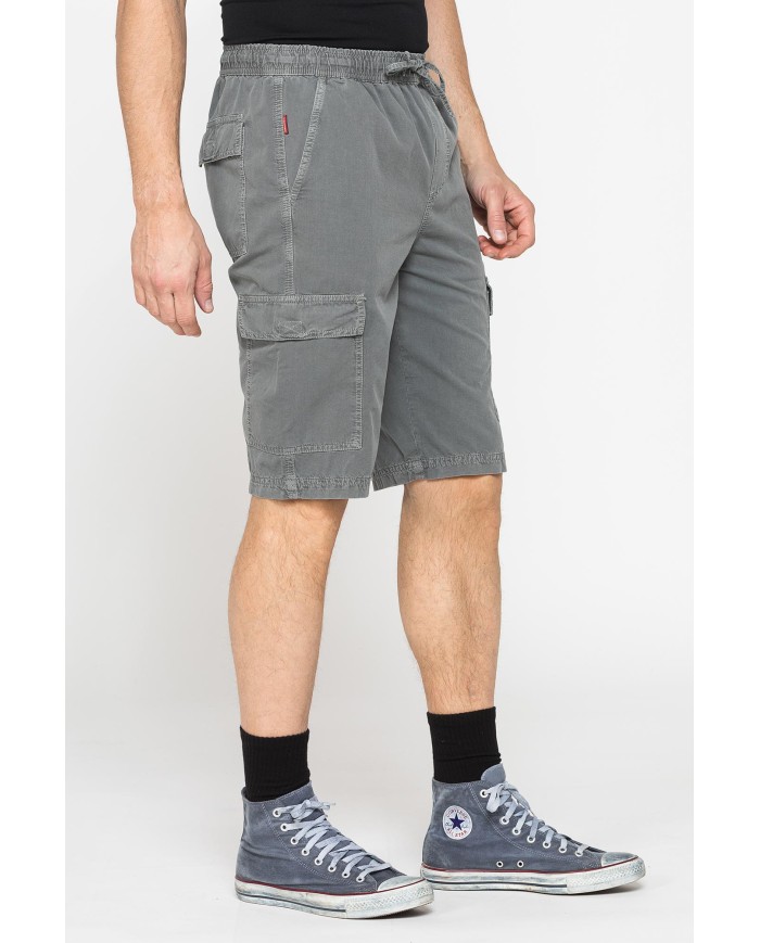 BERMUDA CON TASCONI IN GABARDINA LEGGERA 7 oz.