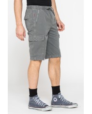 BERMUDA CON TASCONI IN GABARDINA LEGGERA 7 oz.