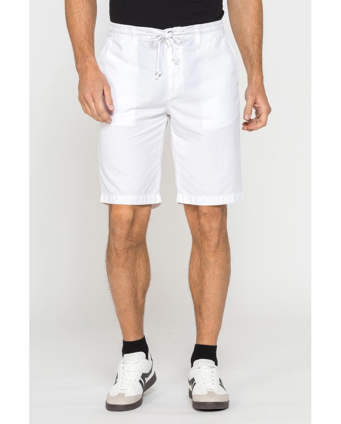 BERMUDA IN RIPSTOP LEGGERO CON ELASTICO E COULISSE