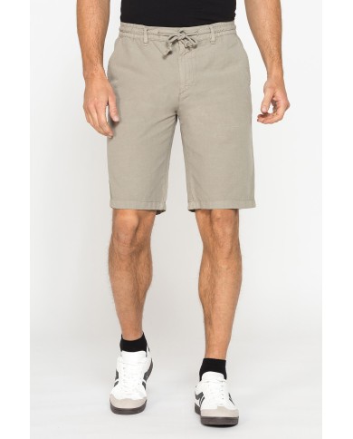 BERMUDA IN RIPSTOP LEGGERO CON ELASTICO E COULISSE