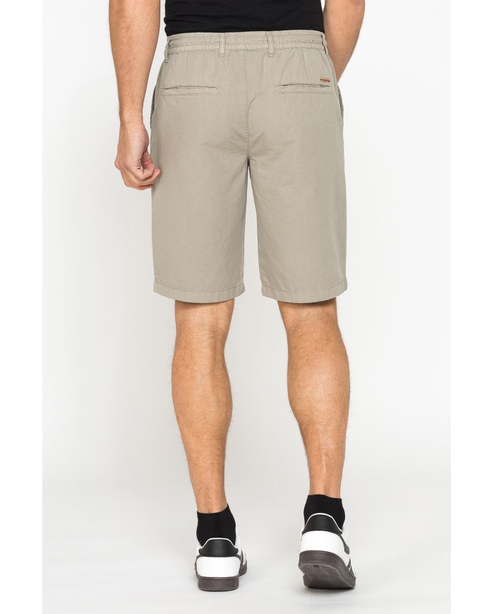 BERMUDA IN RIPSTOP LEGGERO CON ELASTICO E COULISSE