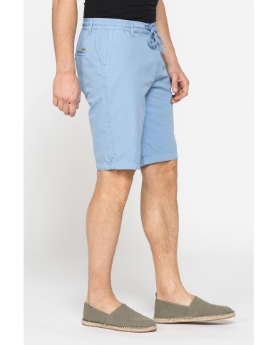 BERMUDA IN RIPSTOP LEGGERO CON ELASTICO E COULISSE