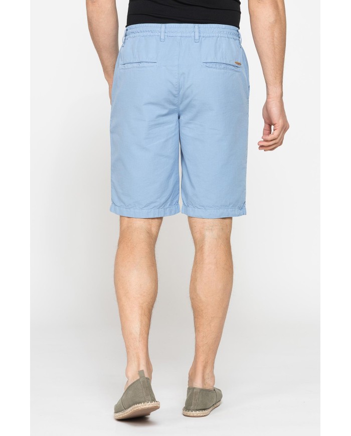 BERMUDA IN RIPSTOP LEGGERO CON ELASTICO E COULISSE