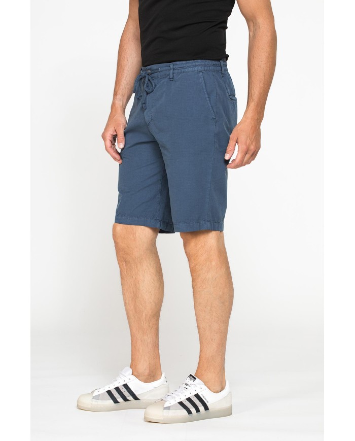 BERMUDA IN RIPSTOP LEGGERO CON ELASTICO E COULISSE