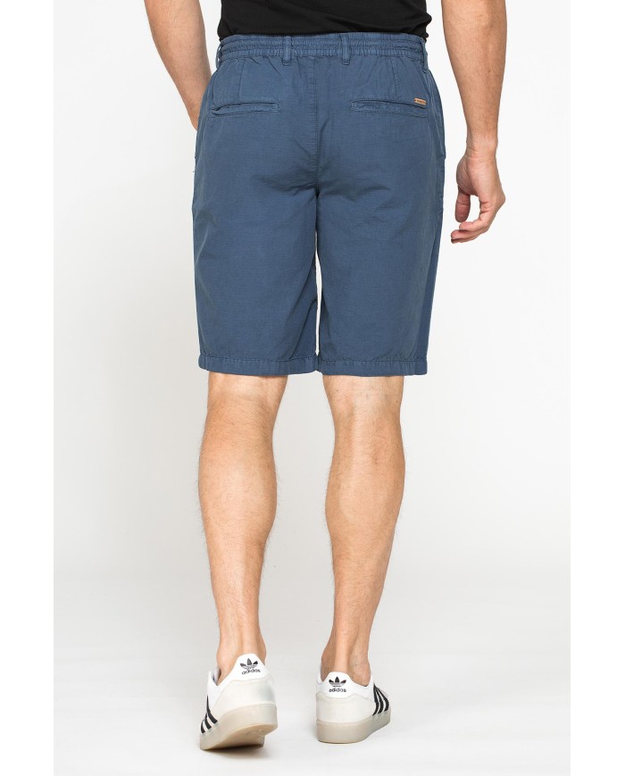 BERMUDA IN RIPSTOP LEGGERO CON ELASTICO E COULISSE