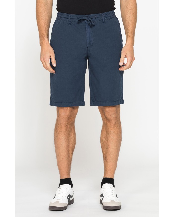 BERMUDA IN RIPSTOP LEGGERO CON ELASTICO E COULISSE