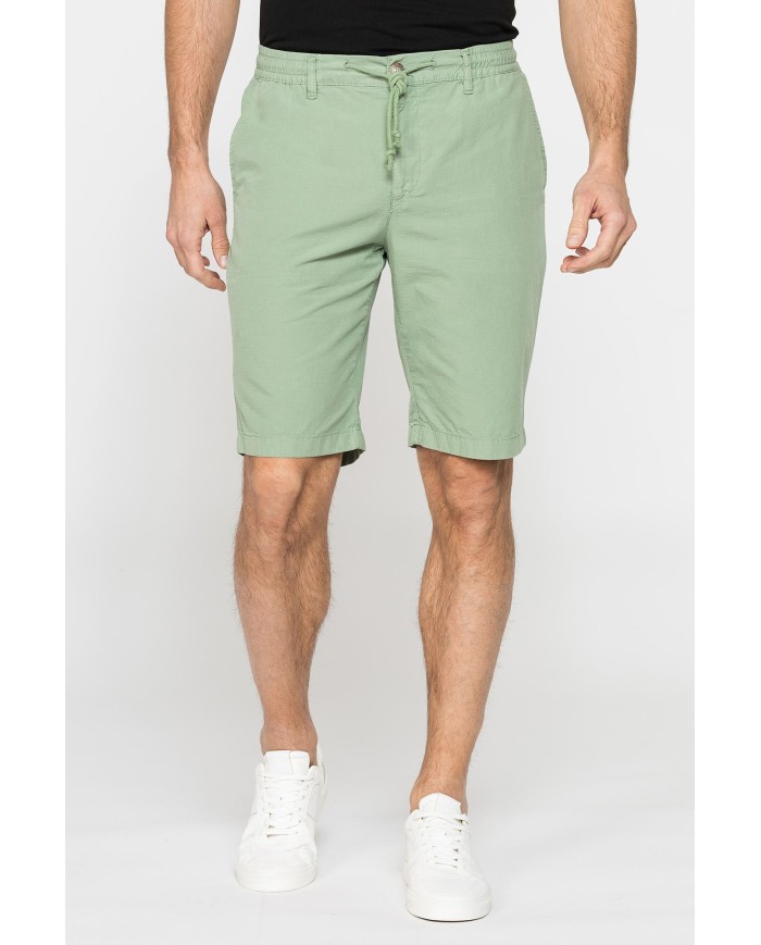 BERMUDA IN RIPSTOP LEGGERO CON ELASTICO E COULISSE