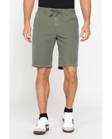 BERMUDA IN RIPSTOP LEGGERO CON ELASTICO E COULISSE