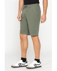 BERMUDA IN RIPSTOP LEGGERO CON ELASTICO E COULISSE