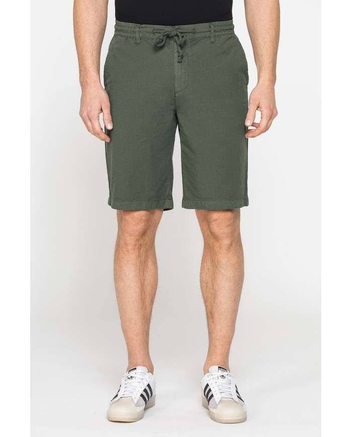 BERMUDA IN RIPSTOP LEGGERO CON ELASTICO E COULISSE