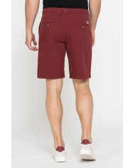 BERMUDA CHINO IN TESSUTO LINO E COTONE CON COULISSE