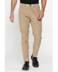 PANTALONE CON CINTURA MOD. 639 IN VELLUTO MALTAGLIATO