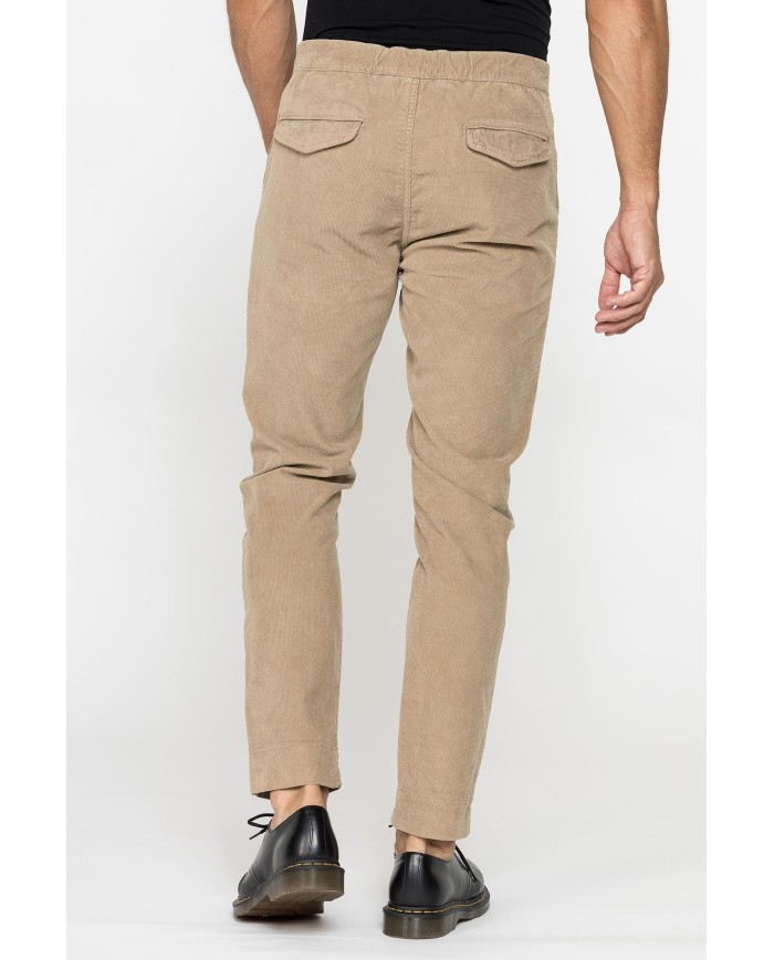 PANTALONE CON CINTURA MOD. 639 IN VELLUTO MALTAGLIATO