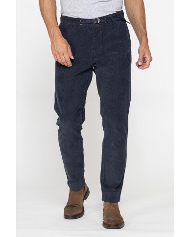 PANTALONE CON CINTURA MOD. 639 IN VELLUTO MALTAGLIATO