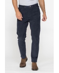 PANTALONE CON CINTURA MOD. 639 IN VELLUTO MALTAGLIATO