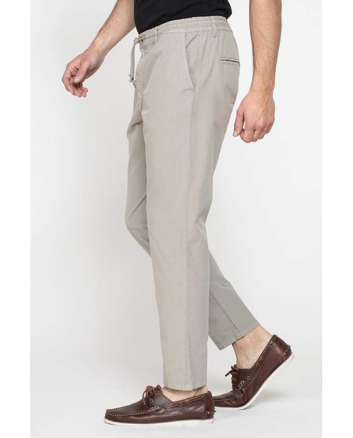 PANTALONI CHINO IN RIPSTOP CON COULISSE IN VITA