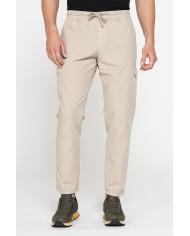 PANTALONI CHINO CON COULISSE E TASCONI LATERALI