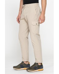 PANTALONI CHINO CON COULISSE E TASCONI LATERALI