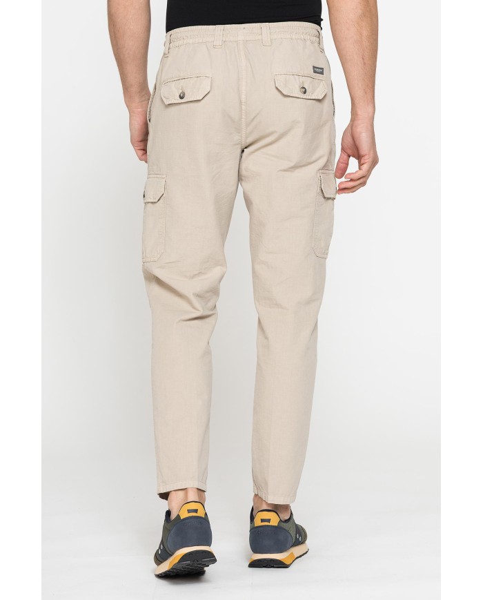 PANTALONI CHINO CON COULISSE E TASCONI LATERALI