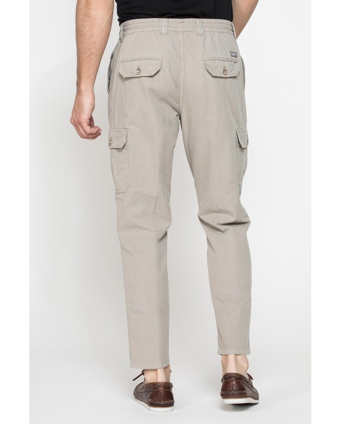 PANTALONI CHINO CON COULISSE E TASCONI LATERALI