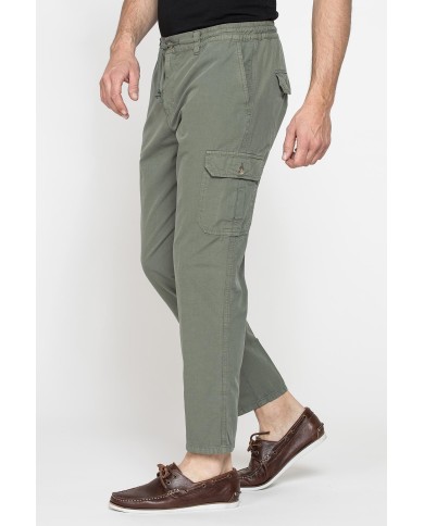 PANTALONI CHINO CON COULISSE E TASCONI LATERALI