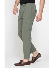 PANTALONI CHINO CON COULISSE E TASCONI LATERALI