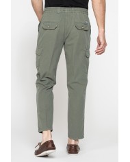 PANTALONI CHINO CON COULISSE E TASCONI LATERALI