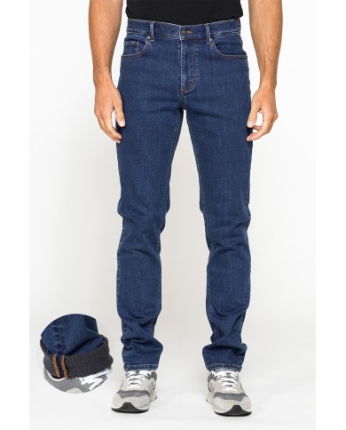 JEANS TERMICO INVERNALE CON FINITURA INTERNA IN FELPA