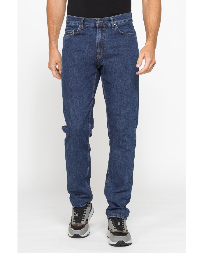JEANS UOMO 5 TASCHE MOD. 700  IN DENIM ELASTICIZZATO 13 oz.