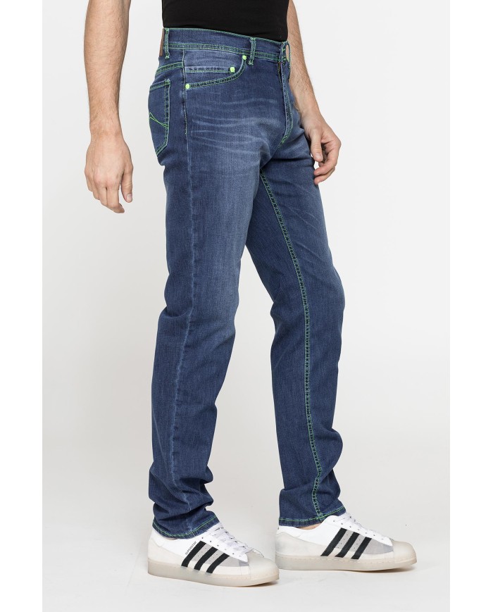 JEANS UOMO MOD. 700 REGULAR FIT CON DETTAGLI A CONTRASTO
