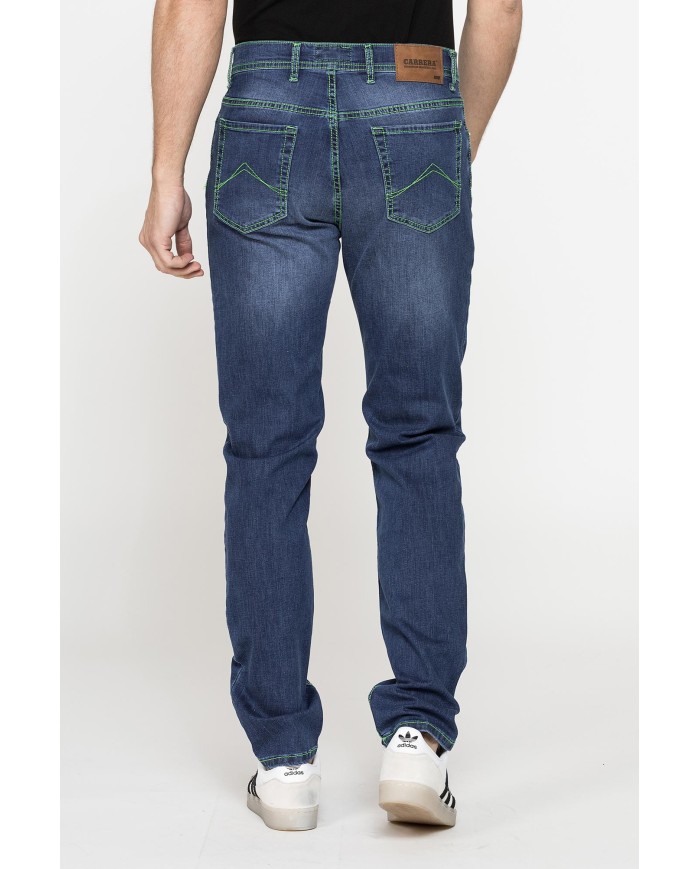 JEANS UOMO MOD. 700 REGULAR FIT CON DETTAGLI A CONTRASTO