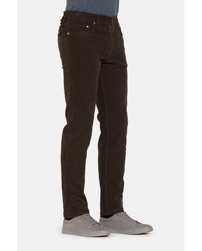 5 TASCHE IN VELLUTO 1000 RIGHE STRETCH MOD. 700 REGOLARE