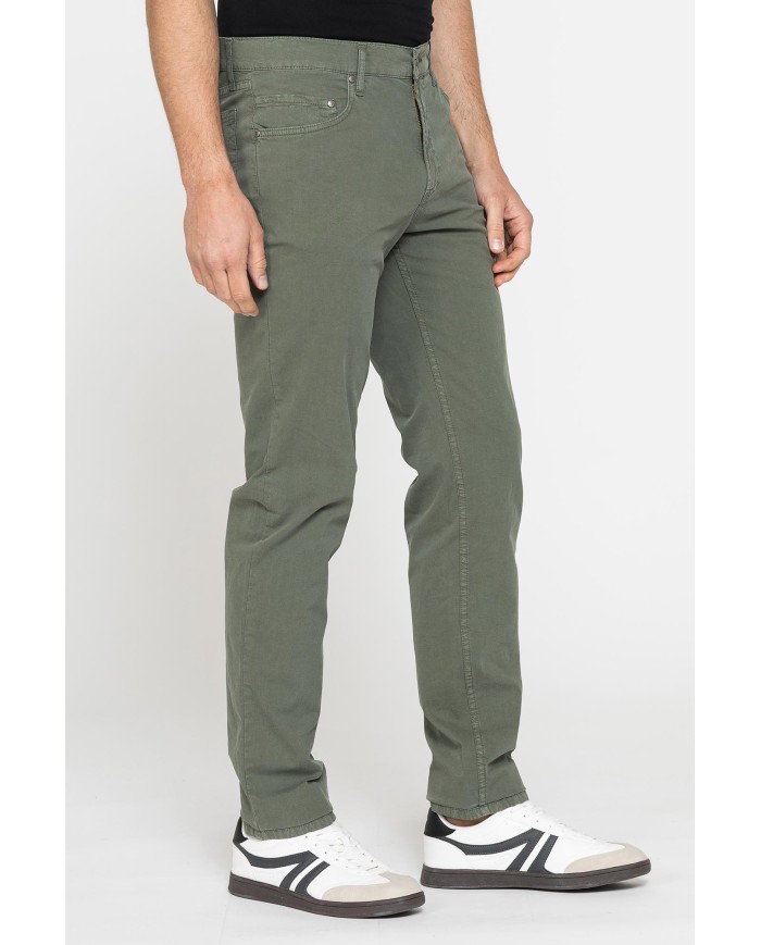 PANTALONE 5 TASCHE IN TELA LEGGERA ELASTICIZZATA