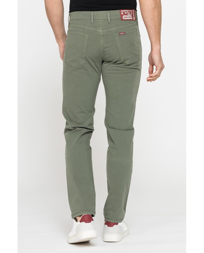 PANTALONE 5 TASCHE IN TELA LEGGERA ELASTICIZZATA