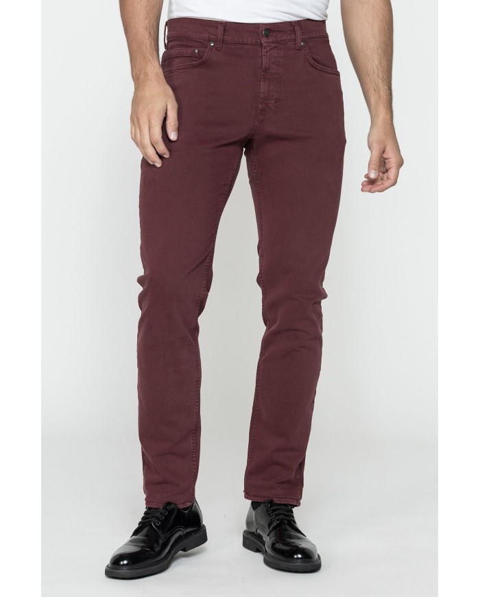JEANS UOMO COLORATO MOD. 700  IN BULL DENIM ELASTICIZZATO