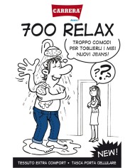 JEANS UOMO 5 TASCHE MOD. 700 RELAX IN DENIM PLAY 10 oz.