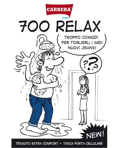 JEANS UOMO 5 TASCHE MOD. 700 RELAX IN DENIM PLAY 10 oz.