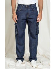 JEANS MODELLO REPLICA IN DENIM OLD STYLE CON TASCONI