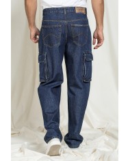 JEANS MODELLO REPLICA IN DENIM OLD STYLE CON TASCONI