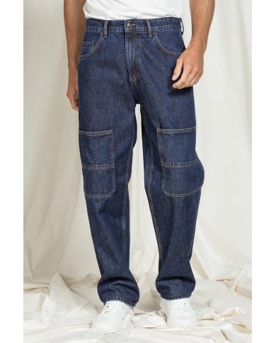 JEANS MODELLO REPLICA IN DENIM OLD STYLE CON TASCONI