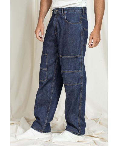 JEANS MODELLO REPLICA IN DENIM OLD STYLE CON TASCONI