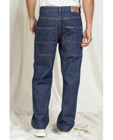 JEANS MODELLO REPLICA IN DENIM OLD STYLE CON TASCONI