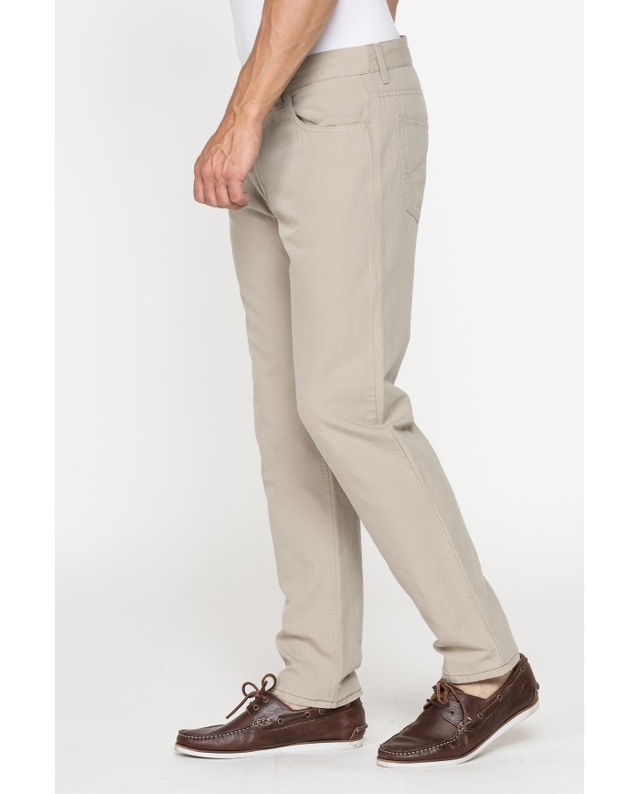 PANTALONE 5 TASCHE MOD. 707 IN TESSUTO MISTO LINO